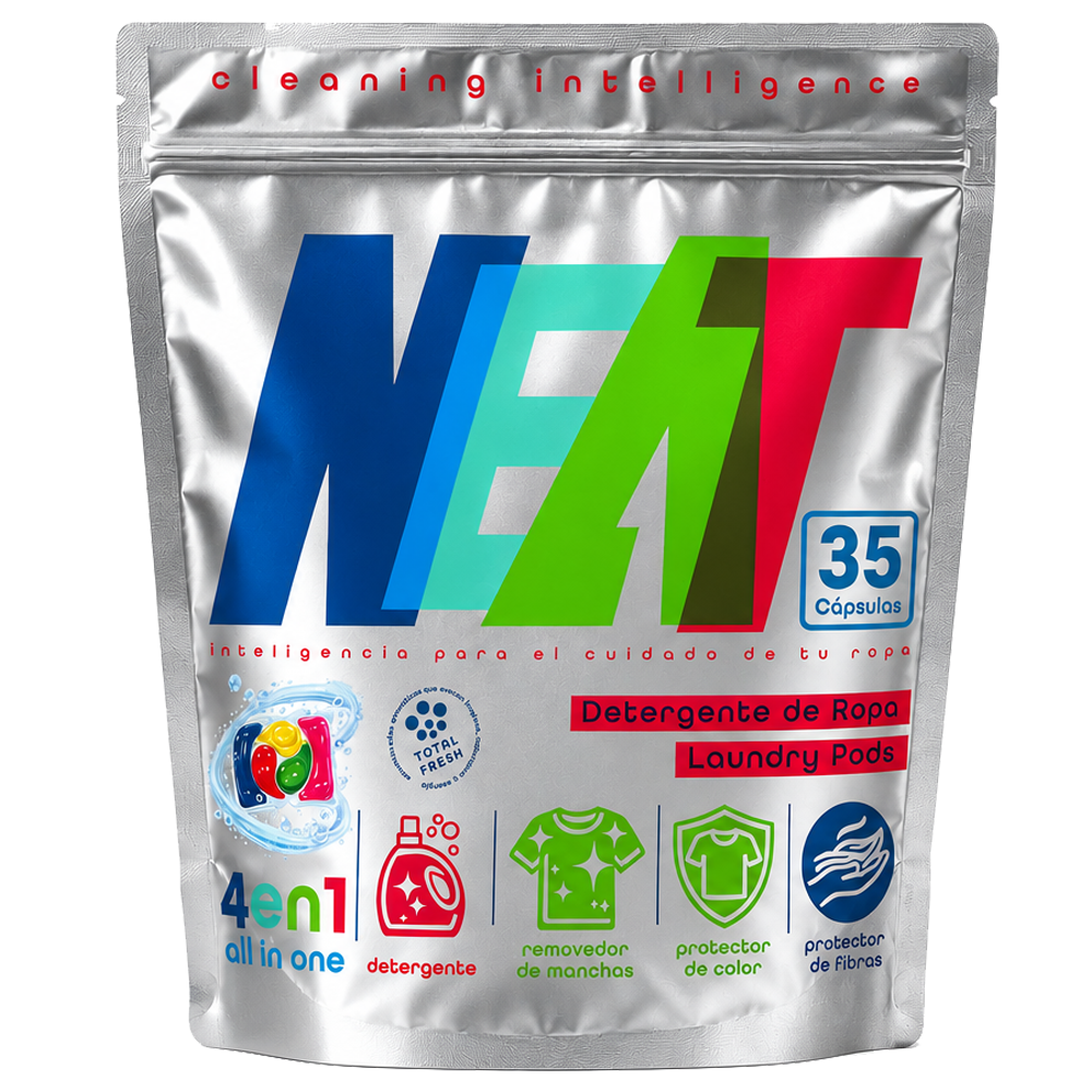 Neat Cápsulas de Detergente Ropa 4 en 1 - 35 Unidades
